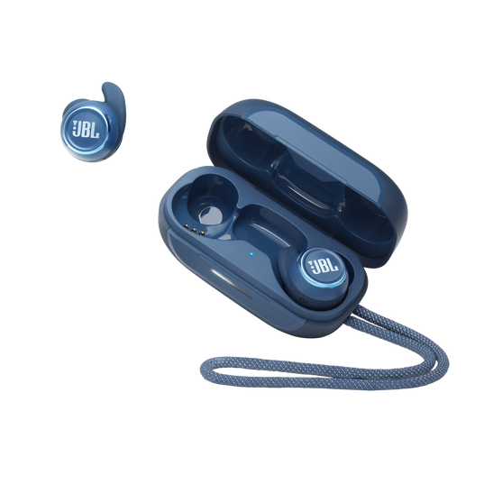 JBL Reflect Mini NC - Blue - Waterproof true wireless Noise Cancelling sport earbuds - Detailshot 7